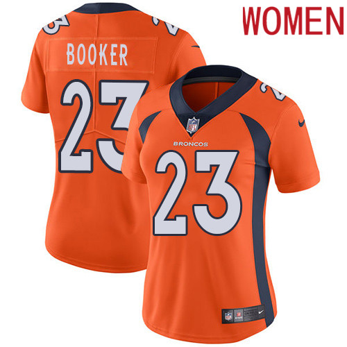 2019 Women Denver Broncos 23 Booker orange Nike Vapor Untouchable Limited NFL Jersey
